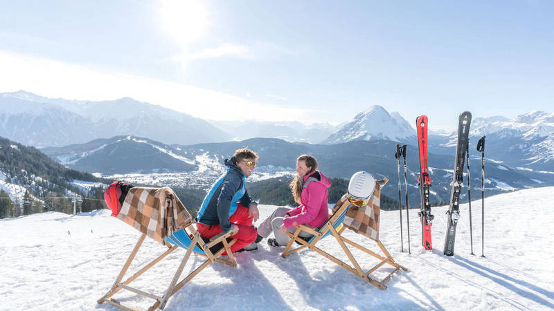 Ausblick der von der Rosshütte in der Olympiaregion Seefeld