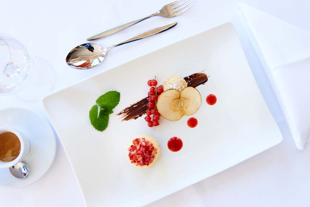 Dessert im Seebach Restaurant - Das Hotel Eden Seefeld