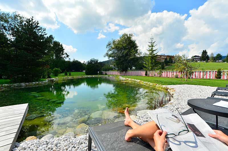 The sun terrace at The Hotel Eden Seefeld