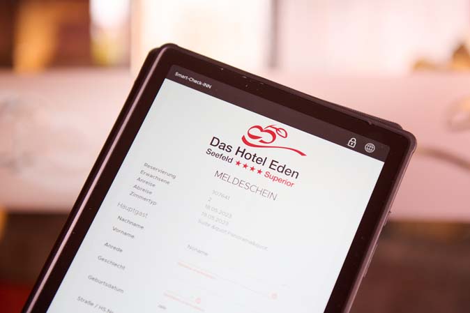Mappa per il check-in al Das Hotel Eden di Seefeld
