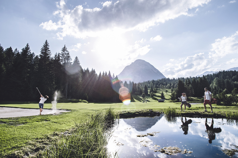 playing golf in tyrol